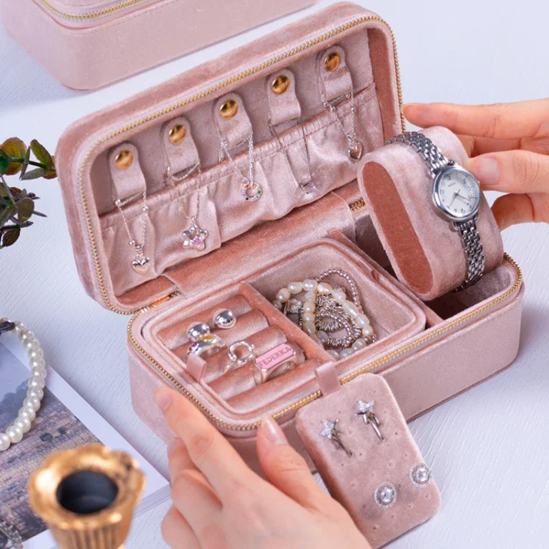 High Quality Jewelry Holder Storage Box Senior Sense Watch Jewelry Storage Box Earrings Travel Box