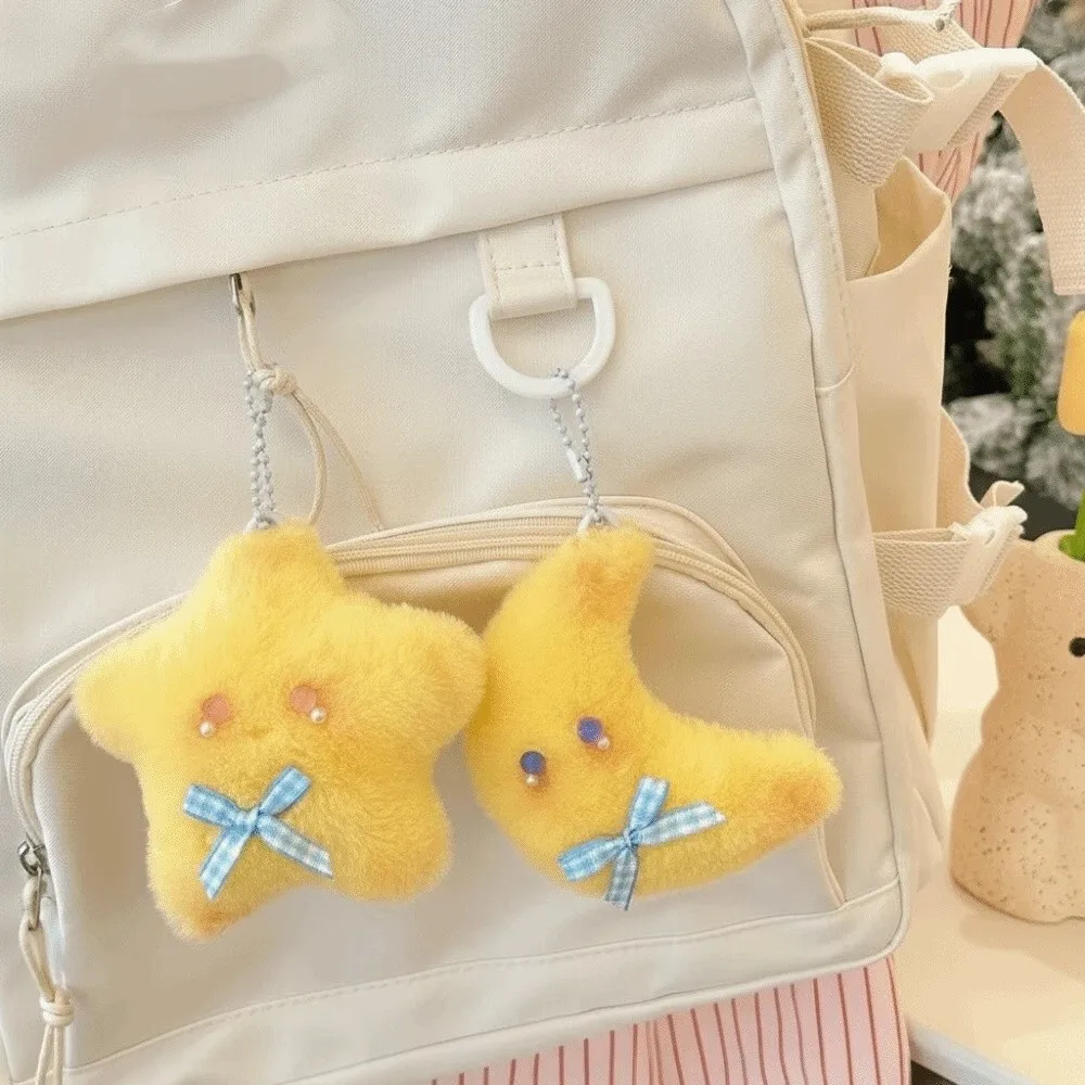 

Kawaii Cute Doll Moon Stars Soft Fluffy Star Plush Toy Key Chain Stuffed Doll Couple Keychain Bag Pendant Charms Christmas Gift