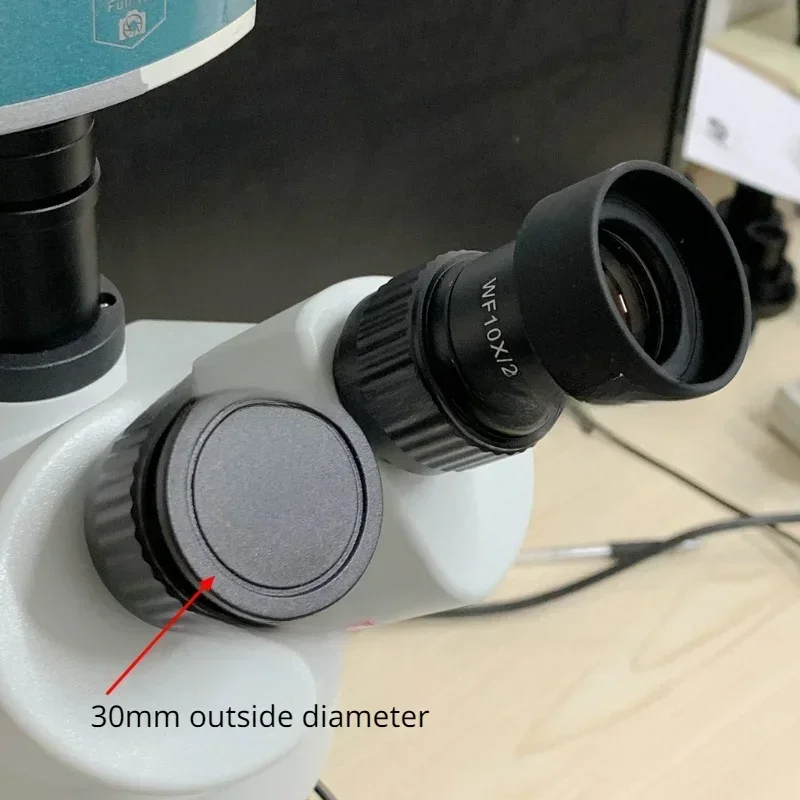 23.2mm 30mm Lenses Dust Proof Cover Plastic Lens Protective Cap for Microscope Eyepiece Tube Protection