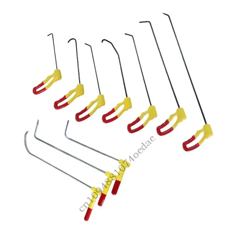 

0XXC 3/7pcs Car Dents Repair Hook Rotating Handle Universal Car Body Repair Professional Dents Repair Rod Hook