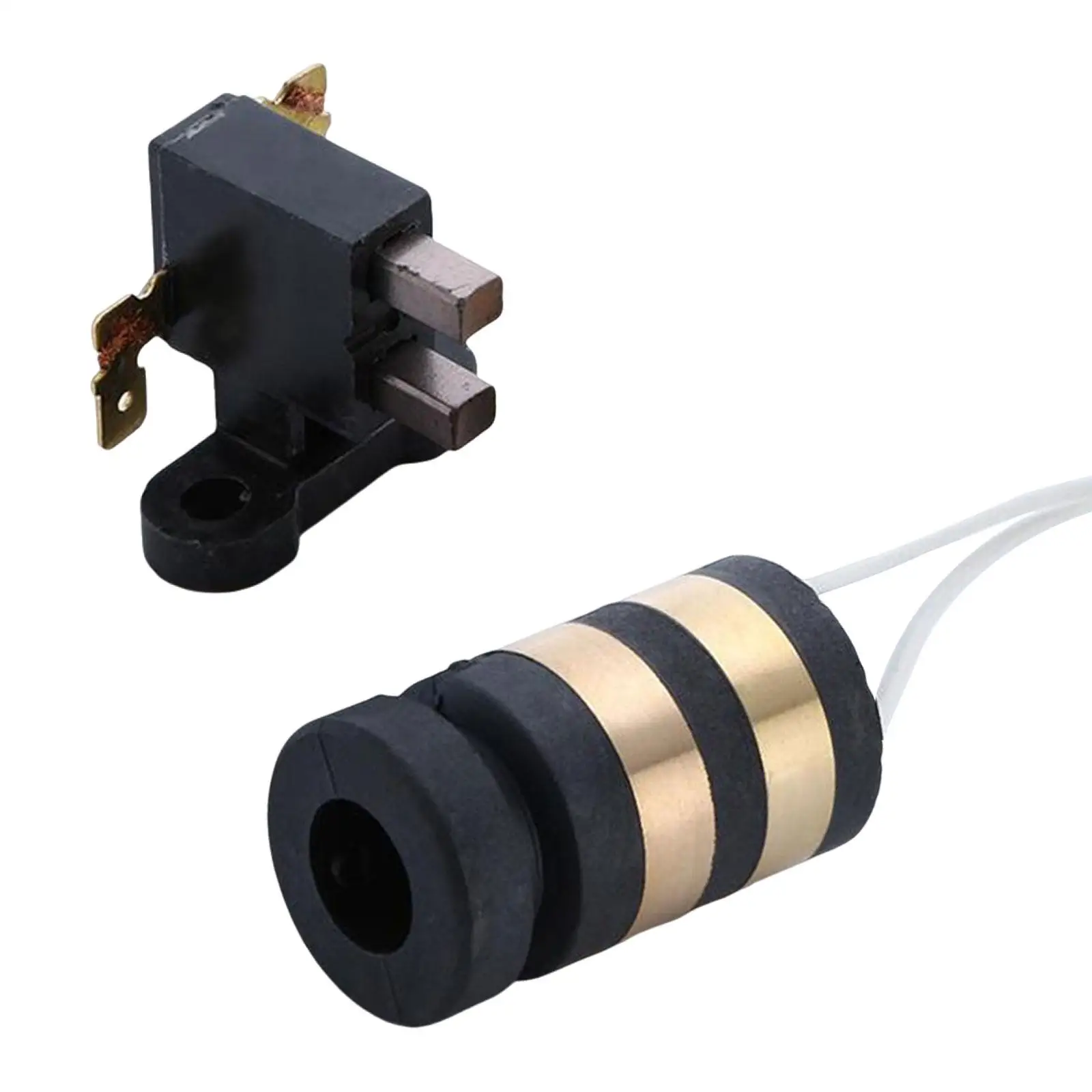 Replacement Carbon Brush for Candy Machine 2 Conductive Rings Copper Slip Ring Connector Parts Metal Assembly 4.85cm