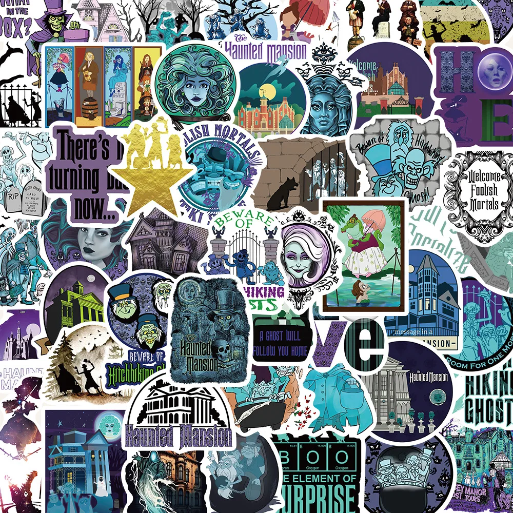 10/30/50Pcs Classic movies Haunted Mansion Sticker For Snowboard Laptop Luggage Car Fridge DIY Styling Vinyl Sticker