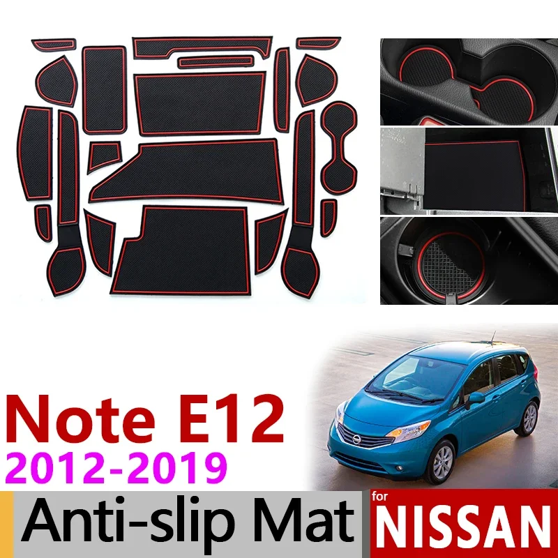 

Anti-Slip Mat for Phone Gate Slot Mats for Nissan Note E12 2012~2019 Accessories Stickers Versa 2013 2014 2015 2016 2017 2018