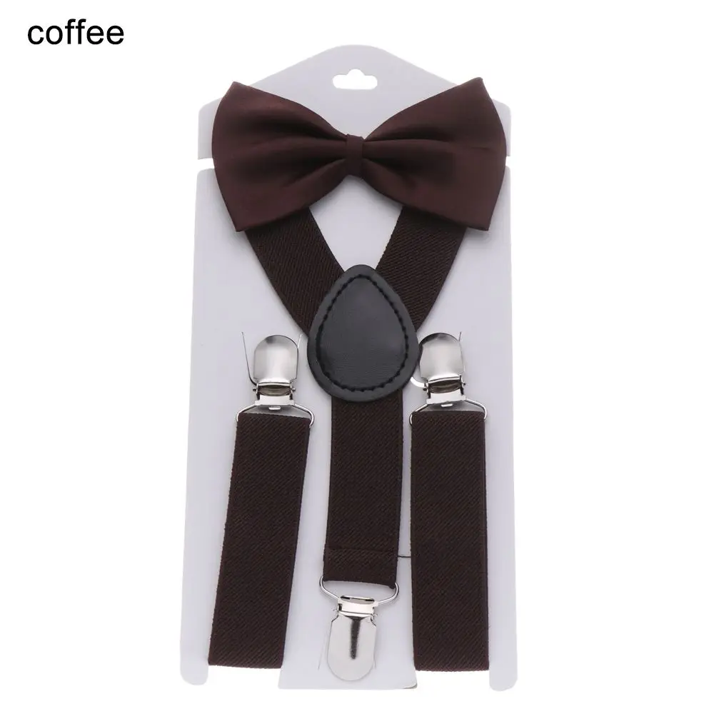 Children's Adjustable Suspenders with Bow Tie