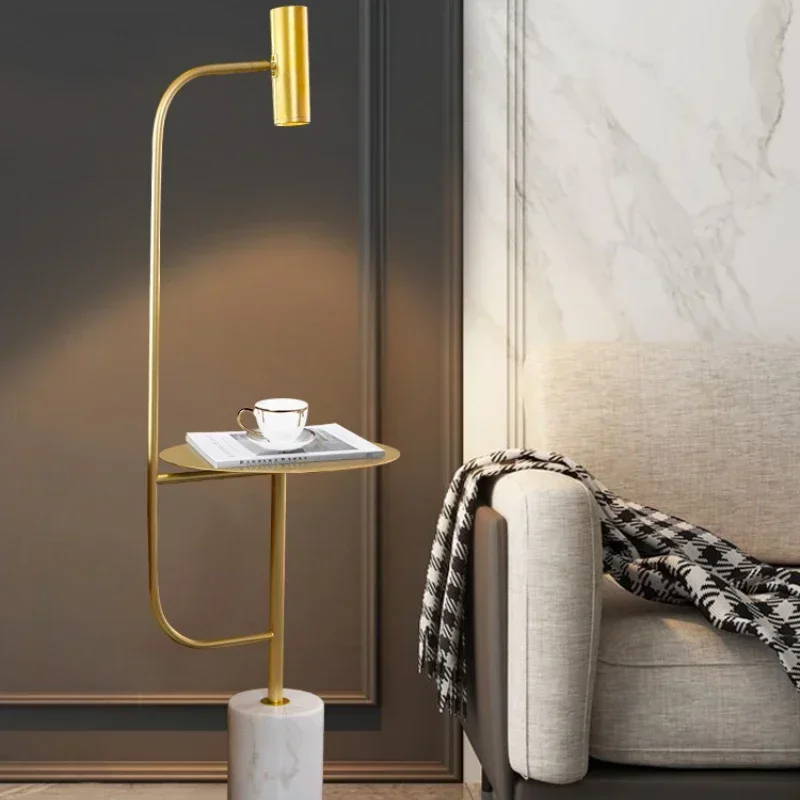 Floor Table Lamp Simple Living Room Sofa Side Table Storage Rack Decoration Practical Home Decoration