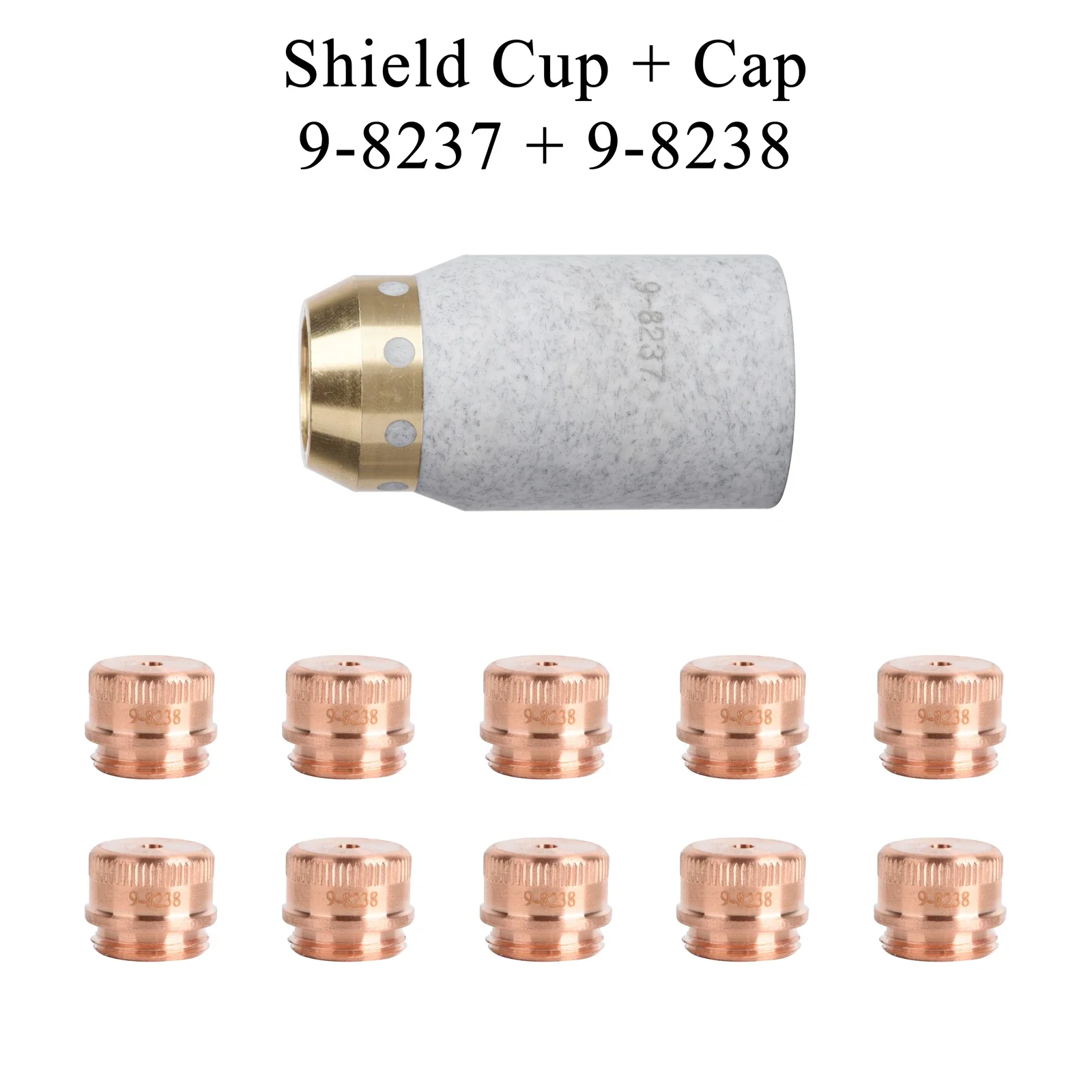 

9-8237 9-8238 60A Shield Cup Deflector Fit Thermal Dynamics SL60 SL100 Plasma Cutter Torch