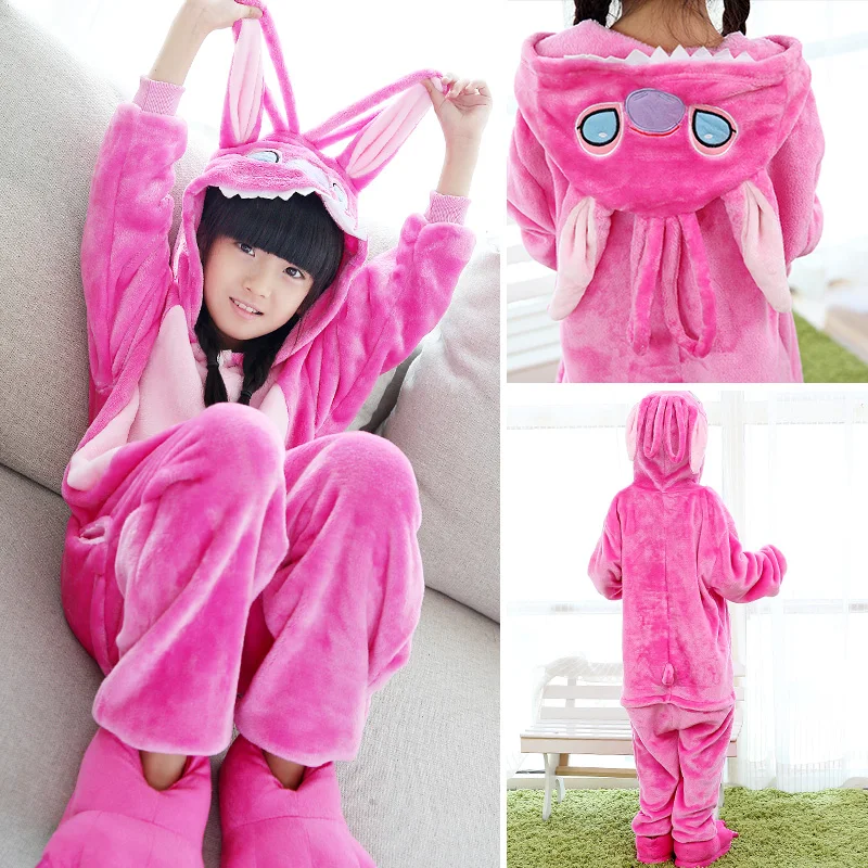 Kigurumi Cartoon Pajamas Sets Kids Children Animal Onesies Jumpsuit Girls Boys Anime Cosplay Costumes For Christmas Halloween