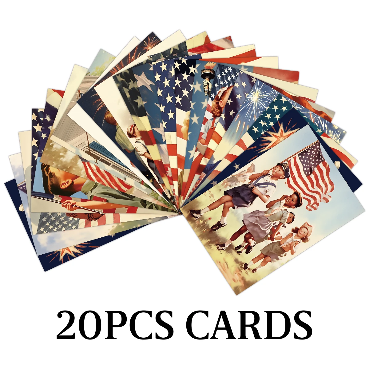 20pcs Vintage America Annivers - Art And Craft Independence Day recension och pris