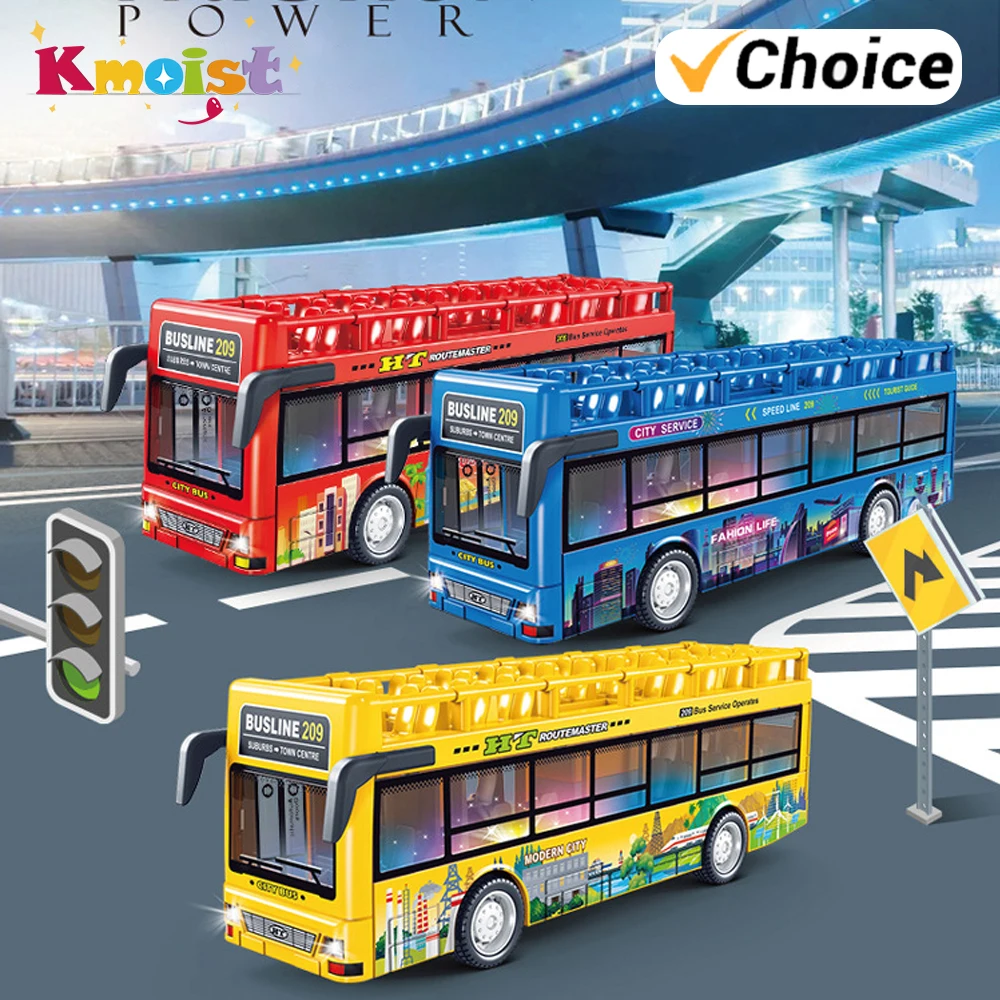 

Имитационная модель автобуса, игрушечный инерционный автомобиль со звуком и светом, литая под давлением модель автомобиля, игрушки для мальчиков, детские рождественские подарки