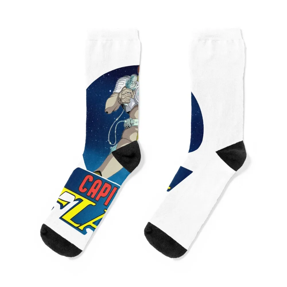 Capitaine Flam (Captain Future) Socks Stockings compression luxury Non-slip retro Socks Women Men's