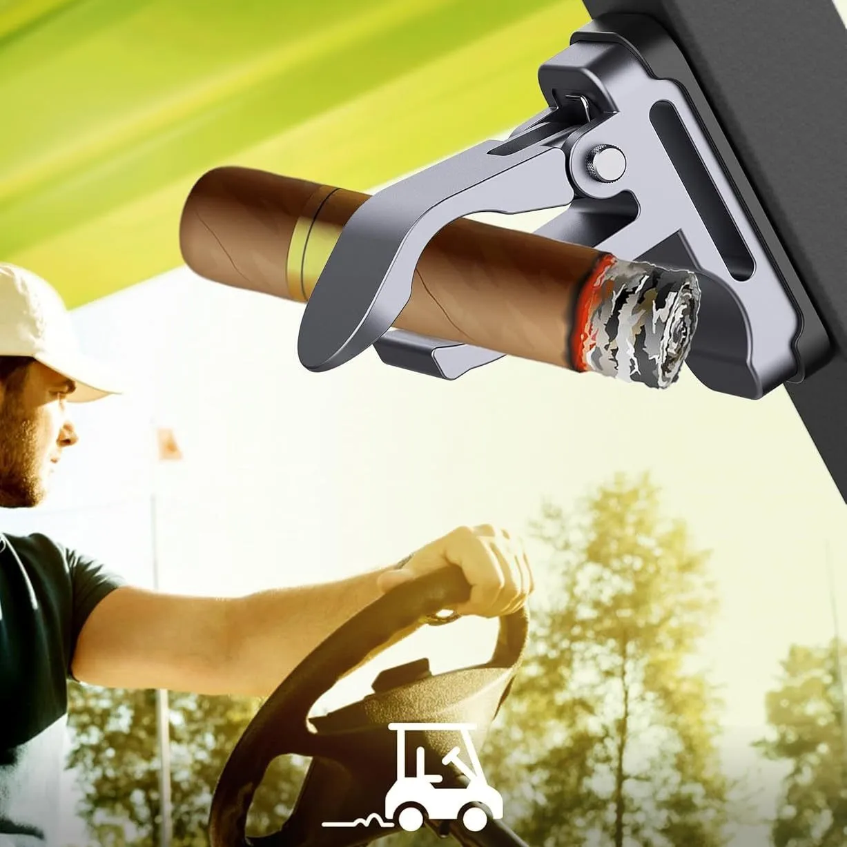 

Сильный магнитный зажим для сигар — уличная подставка для сигар для сумок для гольфа и рыболовных снастей