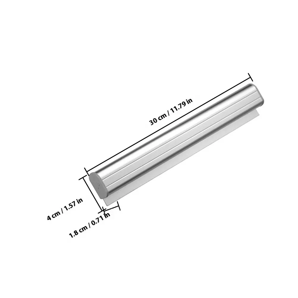 Aluminum Receipt Holder Silver Restaurant Ticket Rack Kitchen Slide Check Rail for Order Management Office Cafes Pubs Food Order