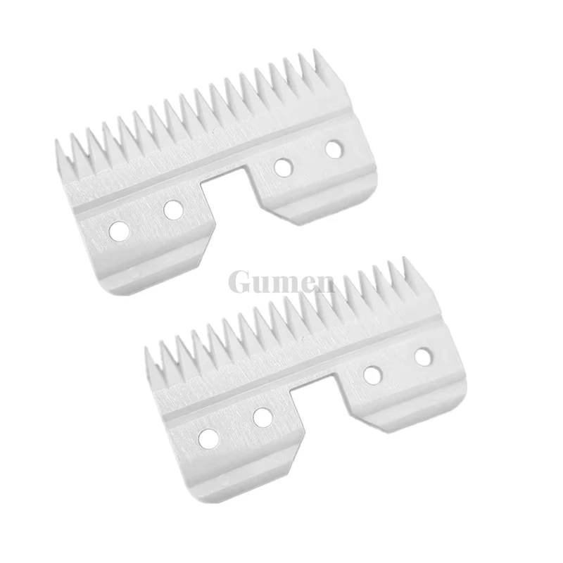 Cortador de cerámica de repuesto para Oster Fast Feed A5, hoja de aseo para perros, 18 dientes, para Wahl KM, la mayoría de las cortadoras de pelo Andis, 1/2 Uds.