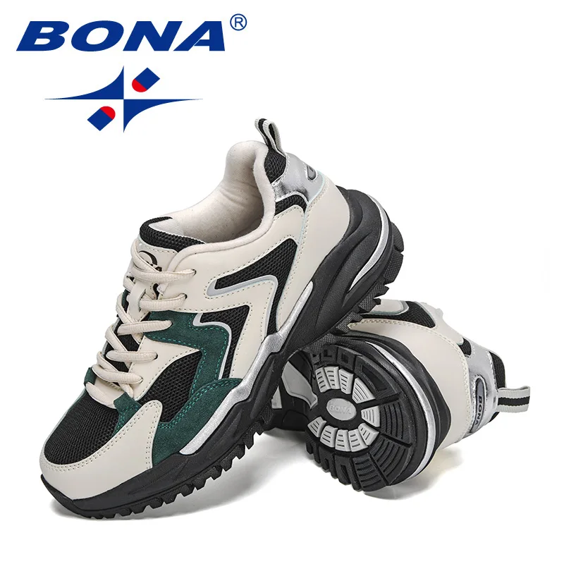 BONA New Designers Classics Sneakers Women Sports Shoes Casual Running Shoes Ladies Breathable Jogging Footwear Feminino