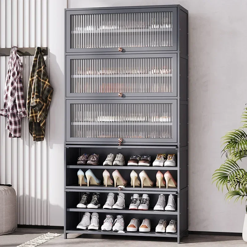 Półka na buty Szafki na buty Nordic Modern Półka Proste szafki Wielowarstwowe przezroczyste Mueble Zapatero Recibidor Mueble Zapatero Recibidor