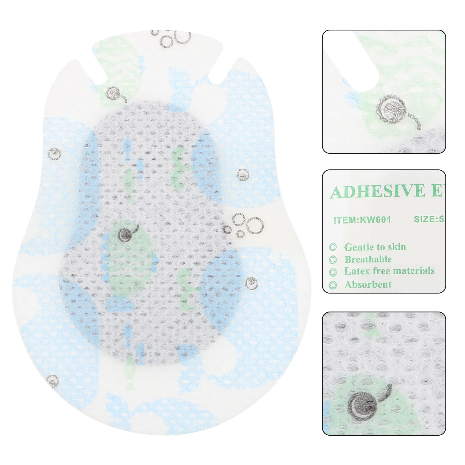 

50 pcs Vision Correction Patch For Blue Amblyopia Single Mask Non-Woven Cartoon 'S Eye Cover Shading Protection