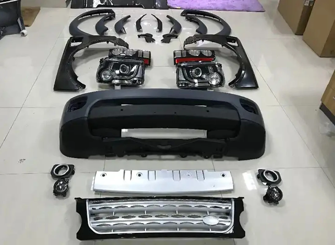 Car Modified Front and Rear Bumper Body kits For Land Rover LR3 Upgrade to 2014 LR4 Body Kit