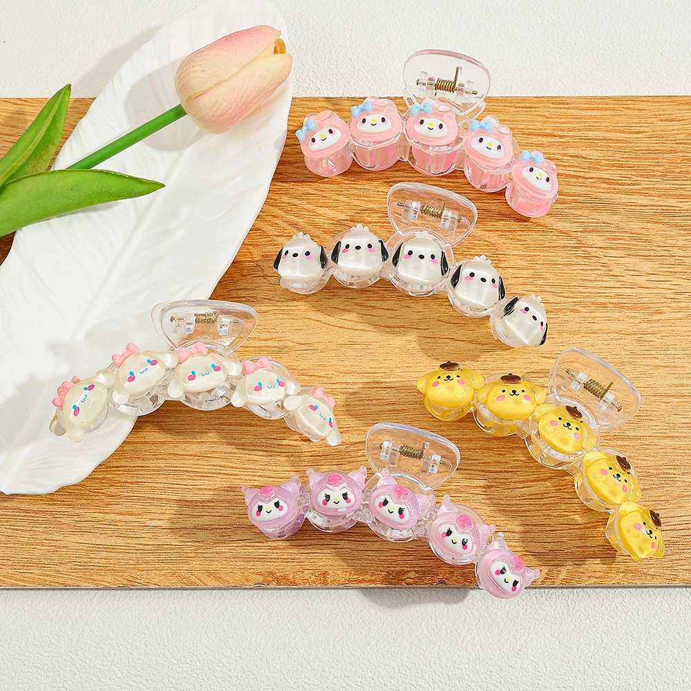 1 шт., милый коготь для волос Sanrio, многофункциональный аксессуар для волос, коготь для волос