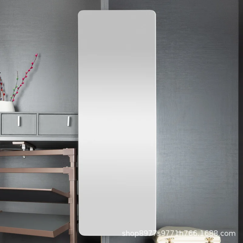 Wardrobe mirror interior push-pull folding full-body mirror telescopic invisible built-in rotating cloakroom dressing mirror fit