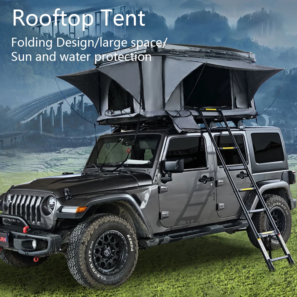 Rooftop Tent Hardshell Summer Roof Tent Quick Open Straight Support Hard Shell Car Hitchlift Camping Tent Hard Top