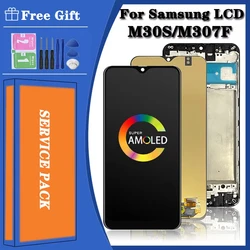 6.4'' Super Amoled LCD For Samsung  M30S M307F SM-M307F Replacement LCD Display Touch Screen Digitizer Assembly
