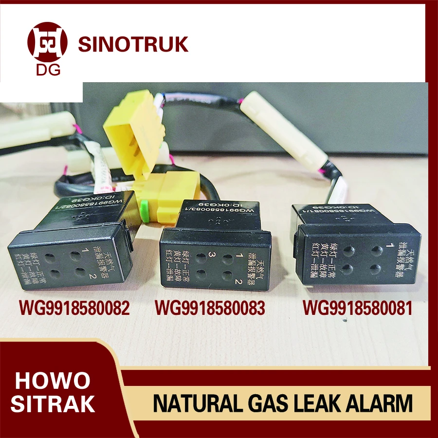 

Natural Gas Leak Alarm WG9918580081 WG9918580082 WG9918580083 (1/2/3 channels) for Sinotruk Howo Sitrak Parts