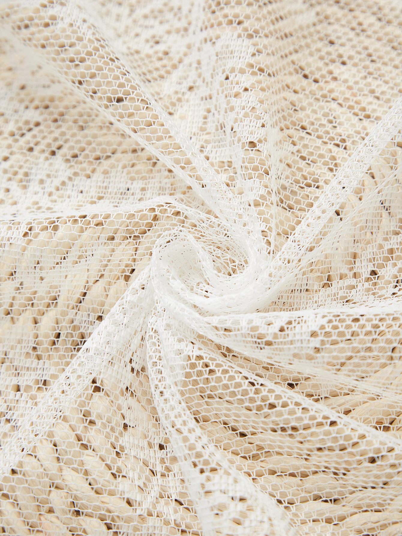 Lace Curtain Wear Rod European Style Elegant Romantic White Yarn Curtain Door Gauze Curtain Bedroom Bay Window