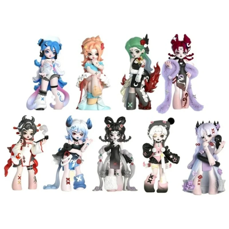 Glam Vicoco Poisoning Experiment Series Blind Box Dark Style Surprise Bag Mystery Desktop Ornaments Gothic Anime Toys Decor Gift