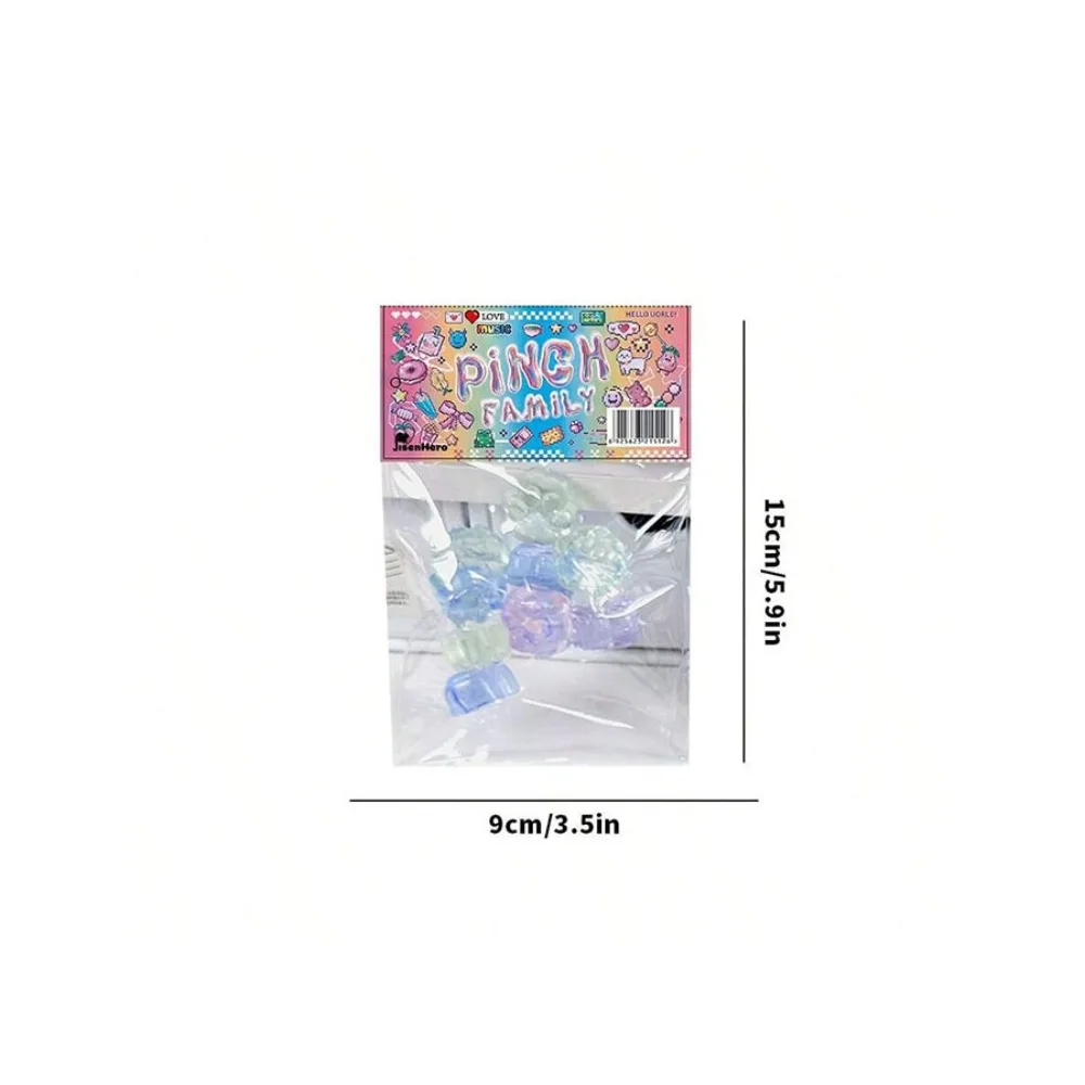 Único mini brinquedo fidget pitada transparente squeeze brinquedo alívio do estresse blingbling brinquedo mole
