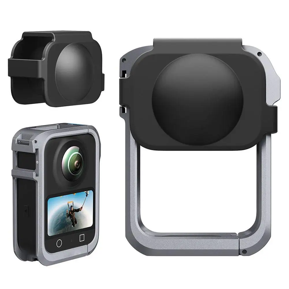 Aluminum Camera Cage for dji Osmo 360 with Multiple Expansion Mounts Safety Lock Metal Protective Frame Accessories Q7Z3