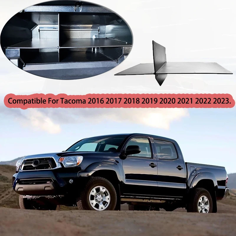 

Fit For Toyota Tacoma Accessories 2016 2017-2020 2021 2022 2023 Glove Box Insert Tray, Center Console Organizer Dividers Tacoma