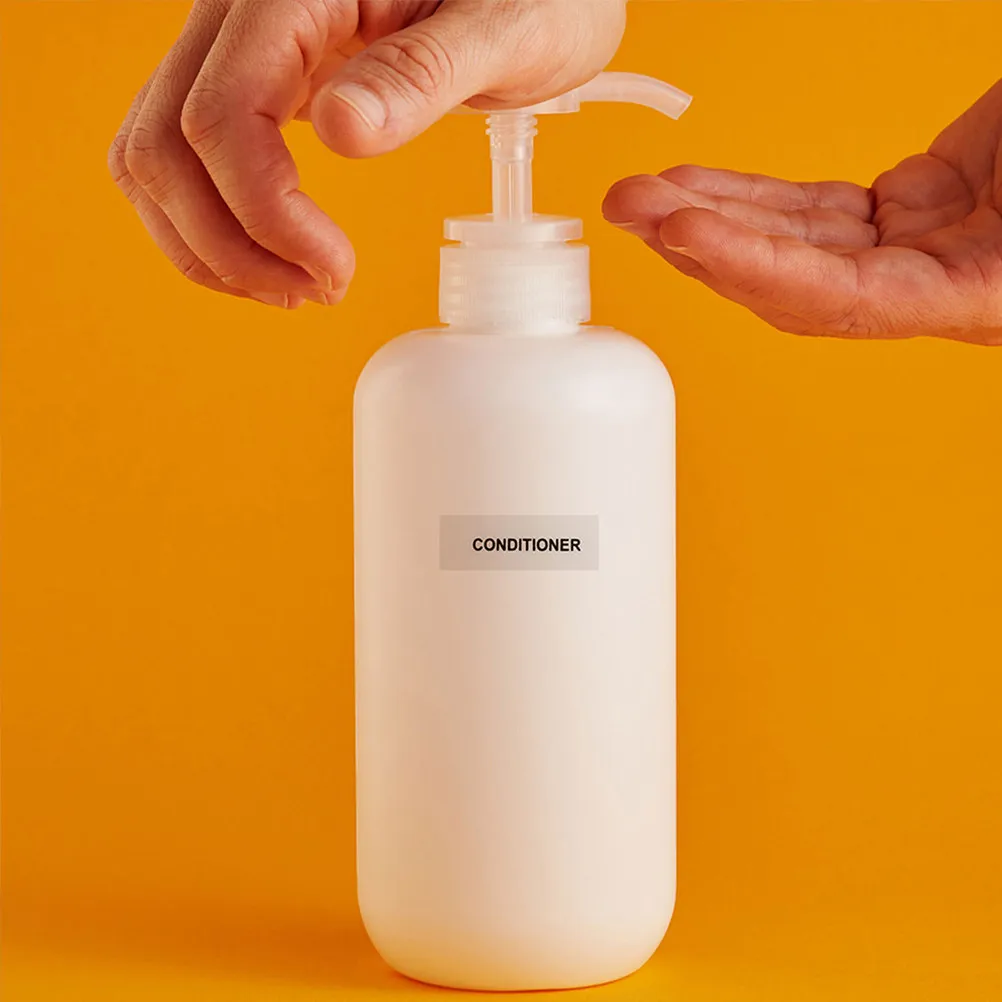 

15 Sheets Toiletries Labels for Shampoo Bottles Jars Containers Easy Peel Off Strong Adhesive Bathroom Dispenser