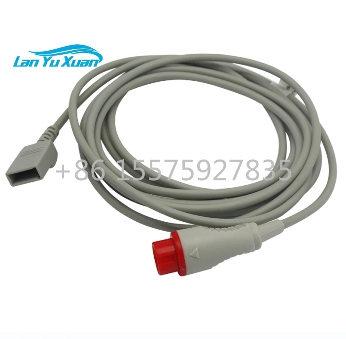 Teveik Medical Blood Pressure Ibp Transducer Adapter Cable for GE A091A Series 11Pin to Utah Adapter