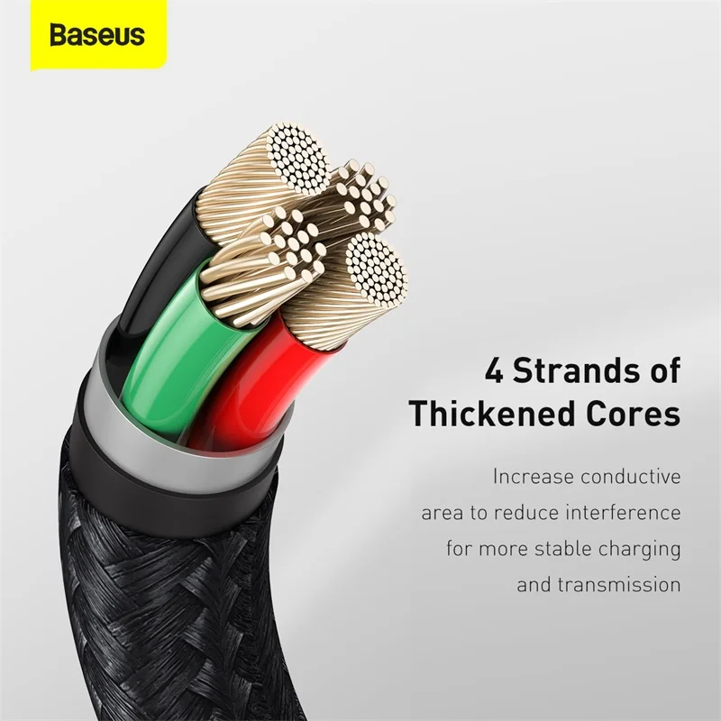 Baseus Cafule Series Metal Data Cable USB For IPhone 2.4A Or Type-C to IPhone PD 20W