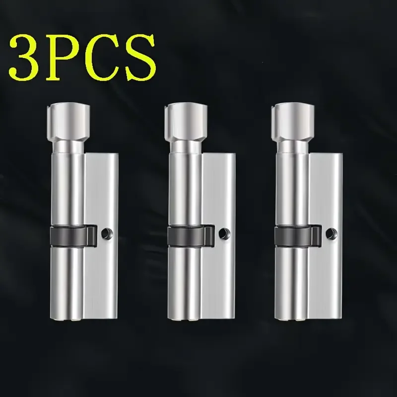 

3pcs Universal Indoor Wooden Door Lock Cylinders With 3 Keys Metal Structure Secure Lock CylinderDurable Metal Door Locks