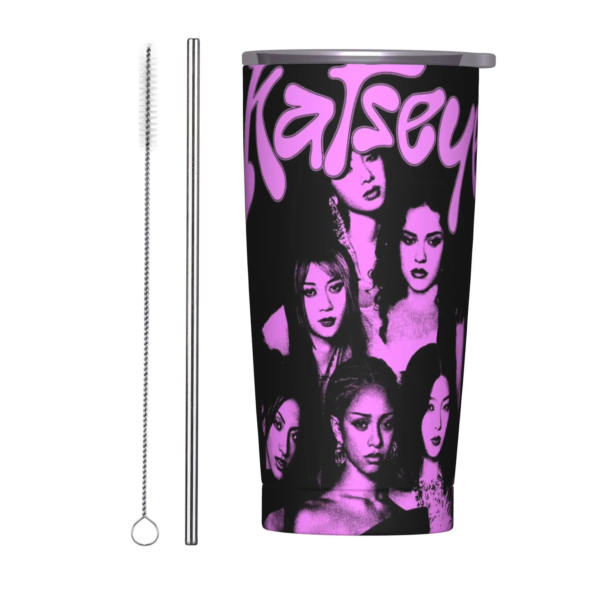 Stainless Steel Tumbler Katseye Kpop Girl Group Thermal Cups  Portable Hot Drinks Car Mugs Camping Water Bottle