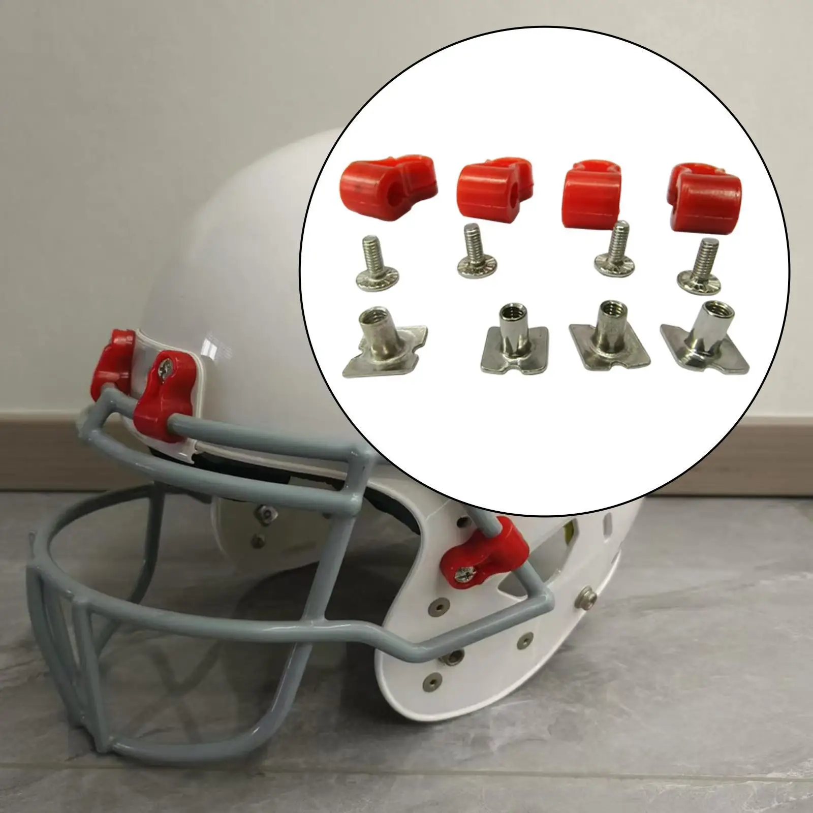 

Шлем для регби, солнцезащитный козырек, зажим, винт, аксессуары, универсальный компактный комплект для ремонта шлема для спорта, хоккея с шайбой, взрослых, бейсбол, футбол