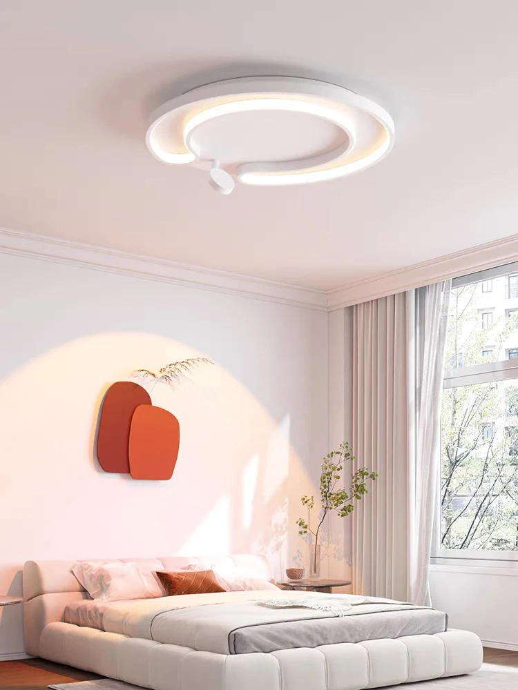 

BOSSEN Modern Bedroom LED Ceiling Lights for Girl's Room Romantic Ambiance Sunset Lights, White Ceiling Pendant Lights