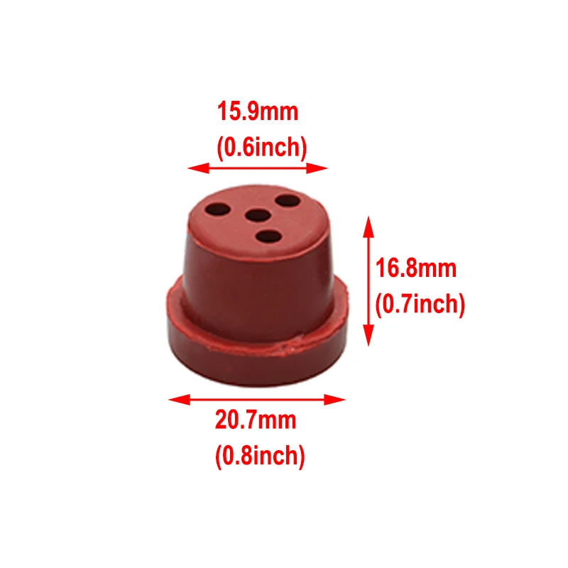 Tapón de tanque de combustible de gasolina, tapón de fuga de aceite, espiga de goma dedicada para Avión RC, piezas de avión DIY, 10 piezas