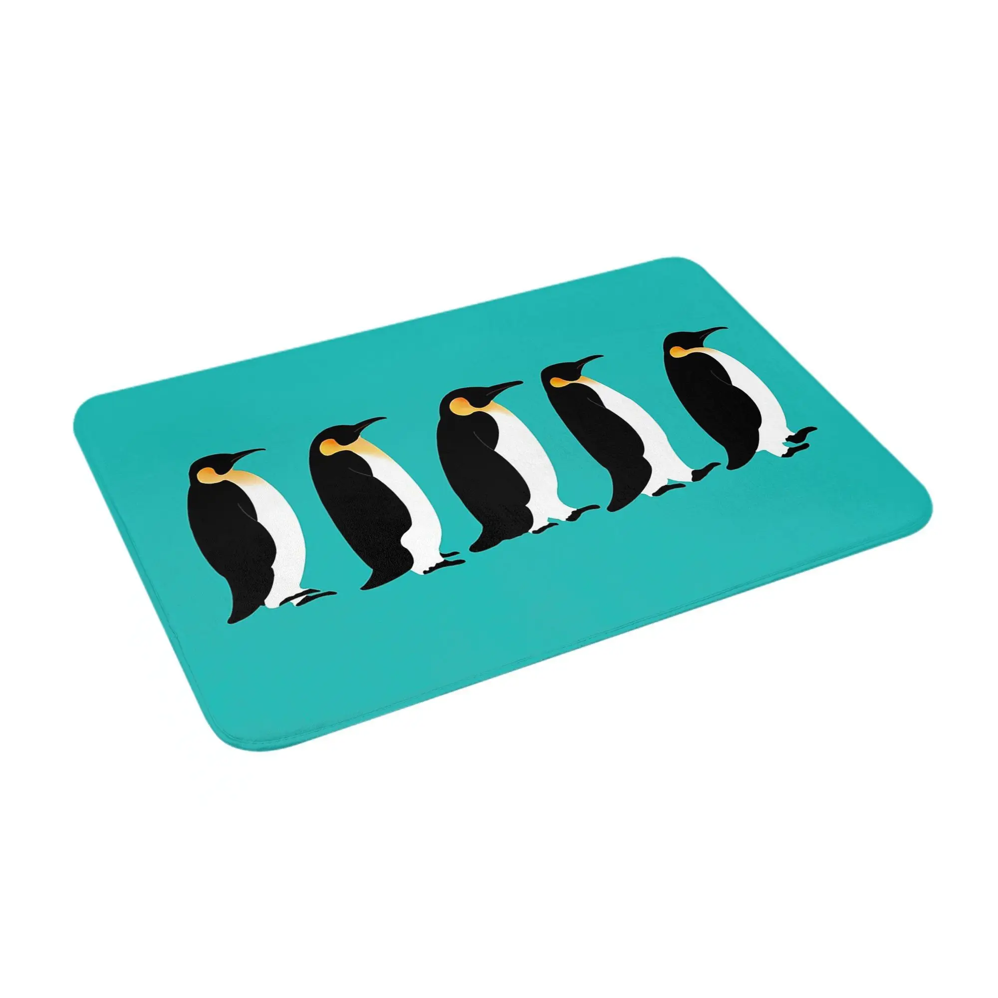 

Penguins on Parade Anti-slip Doormat Floor Mat Water oil proof Carpet Rug for Kitchen Entrance Home Balcony Footpad Mats