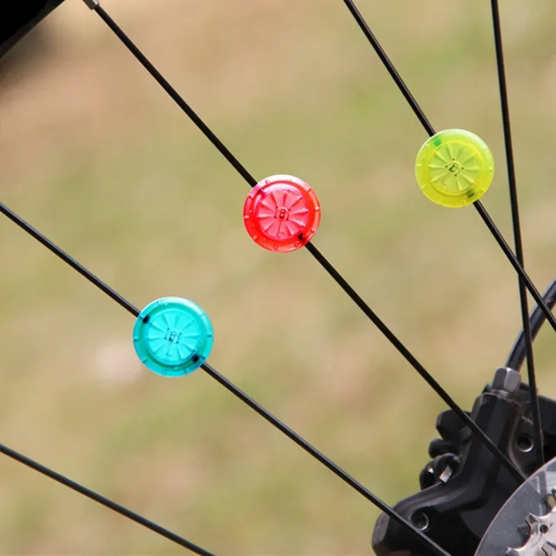 1PC Bicycle Light Colorful LED Bike Light With Battery Waterproof Bike Wheel Spoke Lamp Running Lights MTB Cycling Accessories