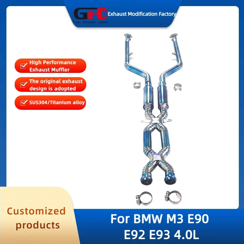 

GFC Luxury Exhaust Front Pipe for BMW M3 E90 E92 E93 4.0L High Performance Titanium Alloy Customized X Pipe