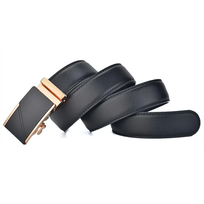 Plus Size lederen riem met automatische gesp voor heren 80-150 cm (1 stuk)