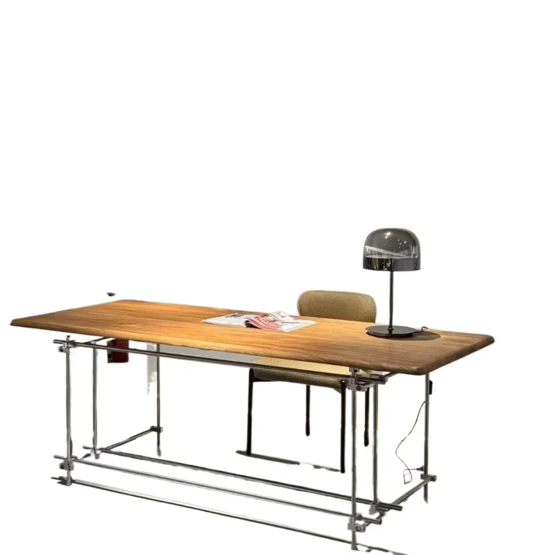 Solid wood desk Solid wood studio Office meeting High-end art table