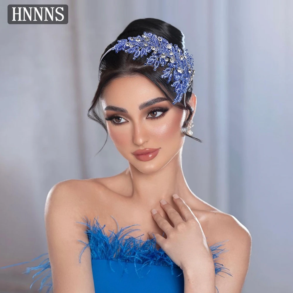 

TOPQUEEN Bridal Wedding Elegan Rhinestone Headband Hand Woven Exquisite Women's Banquet Dancing Party Hair Accessories YXA193