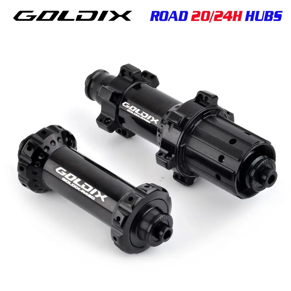 GOLDIX R490 Road Bike V-Brake Brake Lightweight Hub, Front 20Holes, Rear 24H, Suitable for SHIMANO and SRAM Transmission Systems