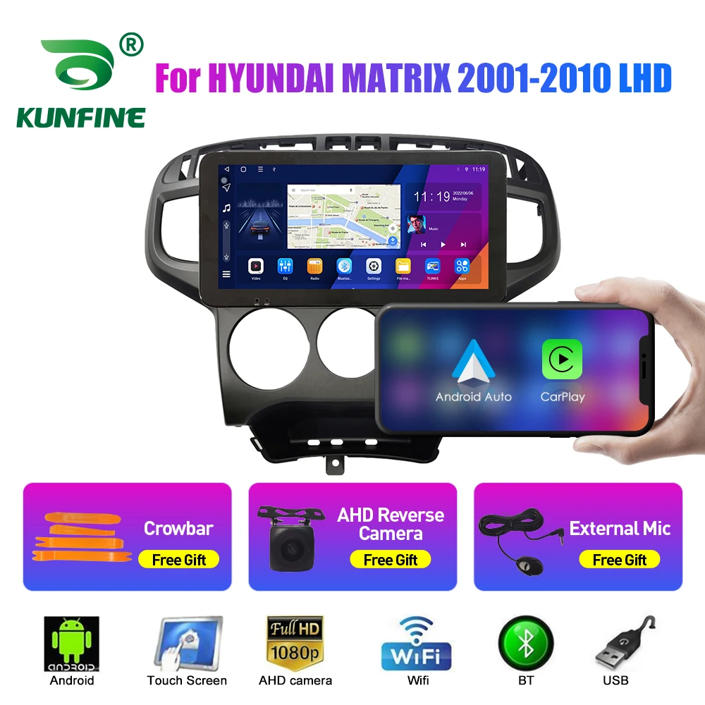 10.33 Inch Car Radio For Honda HYUNDAI MATRIX 2Din Android Octa Core Car Stereo DVD GPS Navigation Player QLED Screen Carplay