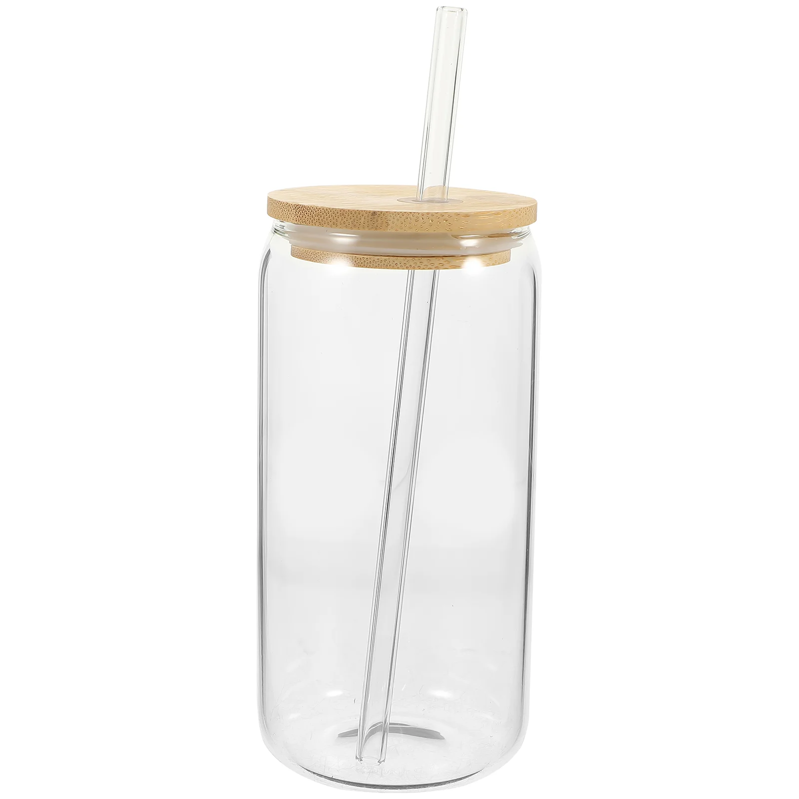 

Shot Straw Bamboo Lid Drink Cup Glass Coffee with and Clear Tumbler Drinking Bottle Tumblers Ice Travel