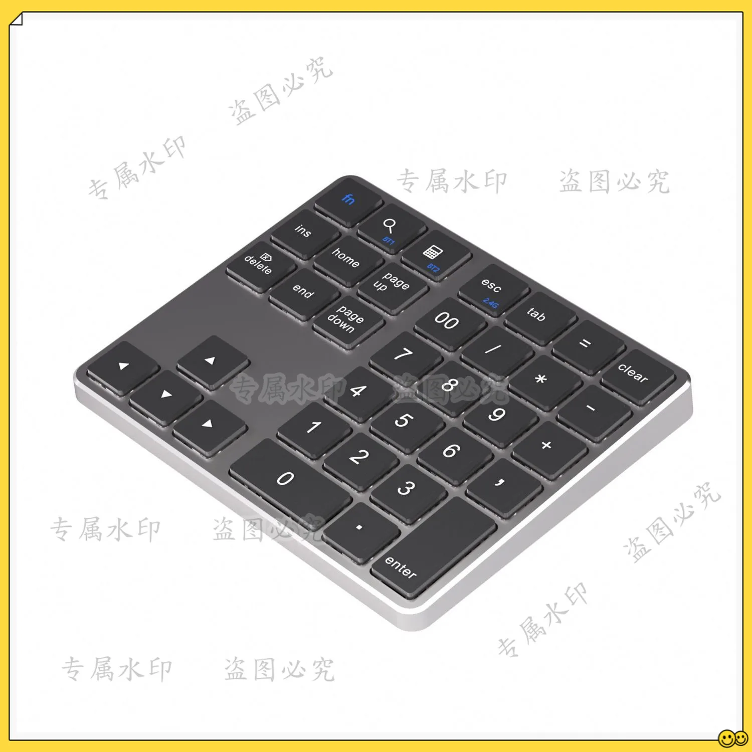 Teclado numérico de oficina, teclado numérico para contabilidad financiera, teclado para portátil, teclado inalámbrico Bluetooth de 35 teclas