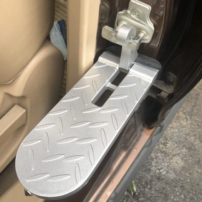 For Car Door Step Pedal Roof Rack Access Aluminum Alloy Foot Peg Latch Hook